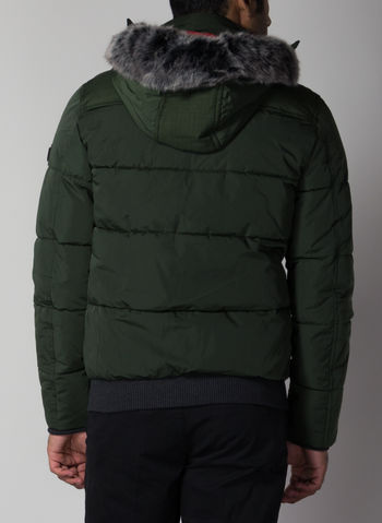 GIACCA IMBOTTITA INSERTO PELLICCIA SINTETICA, G8G9 BOSCO, small