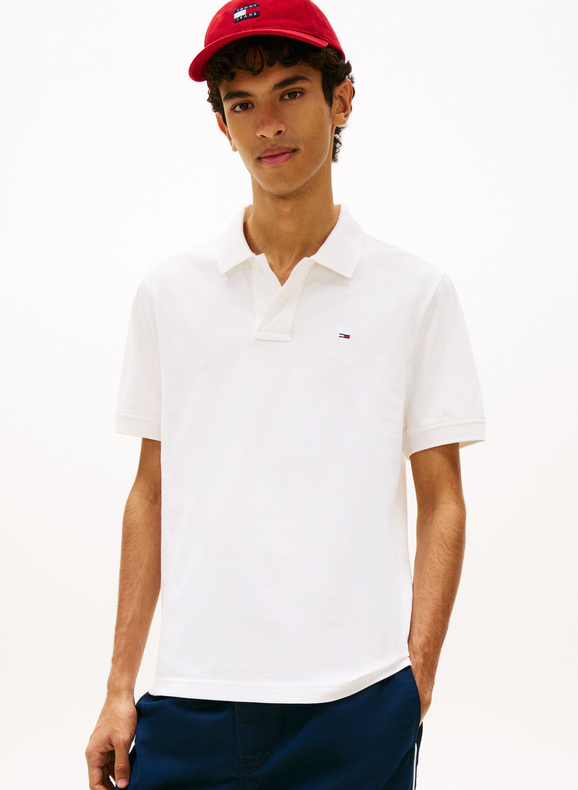 TOMMY JEANS POLO 1985 IN PIQUÉ XL
