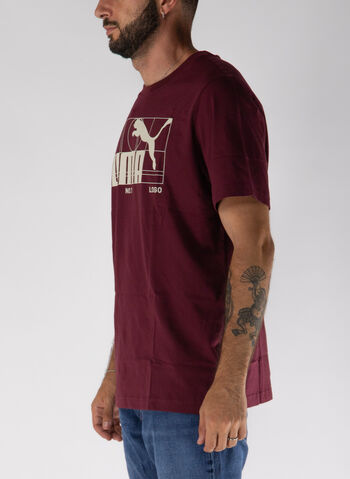 T-SHIRT CON LOGO ESS NO. 1, 96 BORDEAUX, small