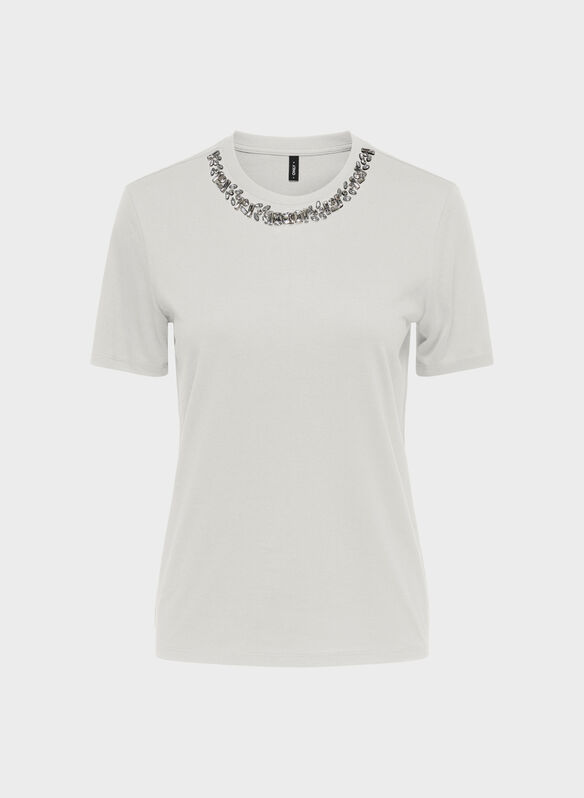 T-SHIRT PARKT PERLE, CLOUD DANCER, medium