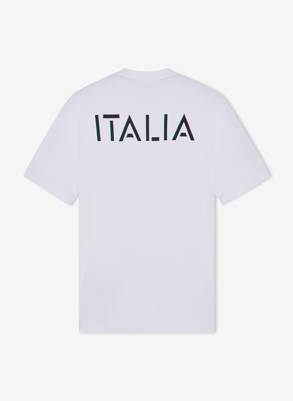 T-SHIRT GIROCOLLO IN JERSEY DI COTONE ITALIAN SPIRIT, U0002 WHT, medium