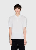POLO JACQUARD IN COTONE MERCERIZZATO, U0009 OFF WHT, thumb