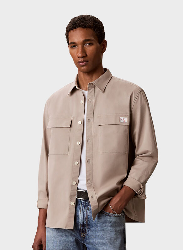 OVERSHIRT COTTON, RAK VINTAGE KAKI, medium
