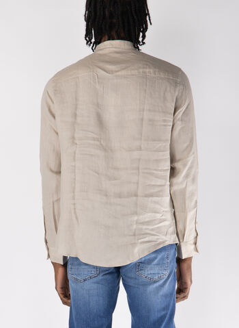 CAMICIA LINO COREANA, U1102 SABBIA, small