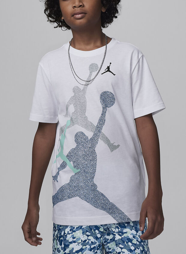 T-SHIRT JORDAN GRADIENT RAGAZZO, I1N WHT, large