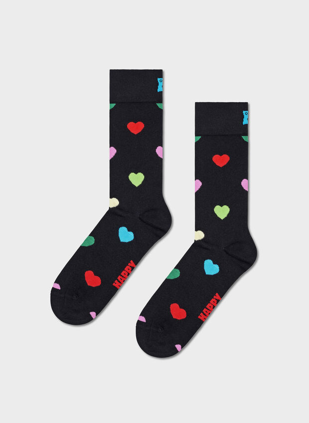 CALZA HEART UNISEX, BLK, large