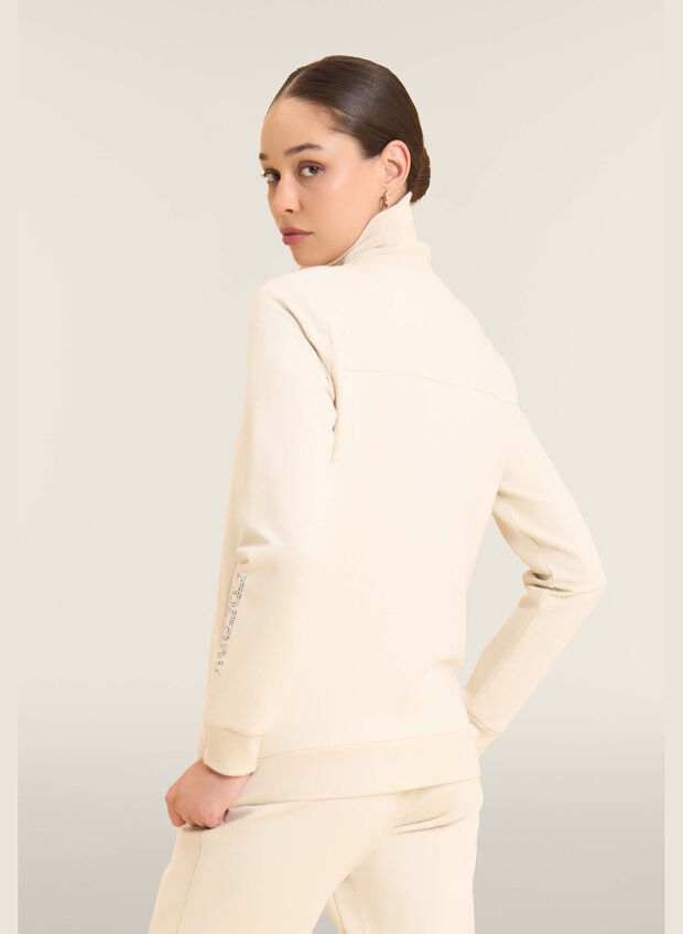 FELPA FULL ZIP A COLLO ALTO, , large