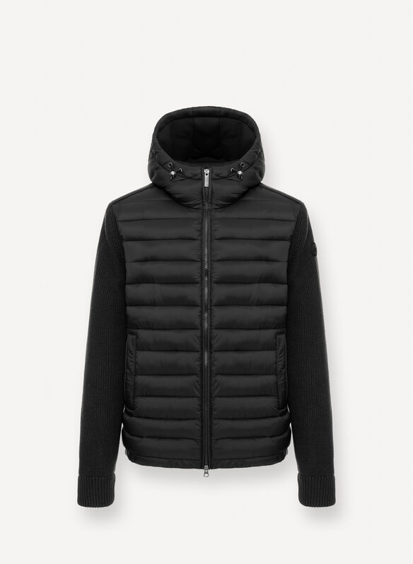 GIUBBOTTO INSERTO IN MAGLIA, 99 BLK, medium