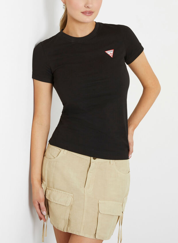 T-SHIRT MICRO LOGO LATO CUORE, JBLK BLK, large