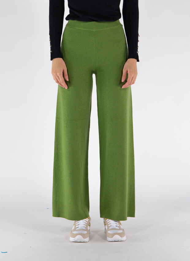 PANTALONE PALAZZO PUNTO MILANO, 36 GREEN, large