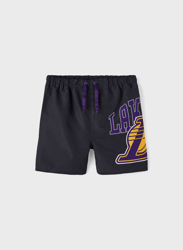 SHORTS MADISON NBA LAKERS RAGAZZO, BLACK, large
