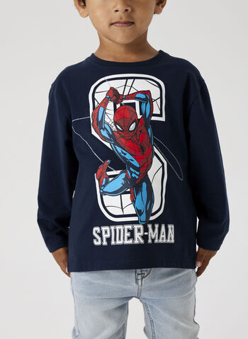 T-SHIRT SPIDERMAN BAMBINO, DARK SAPPHIRE, small