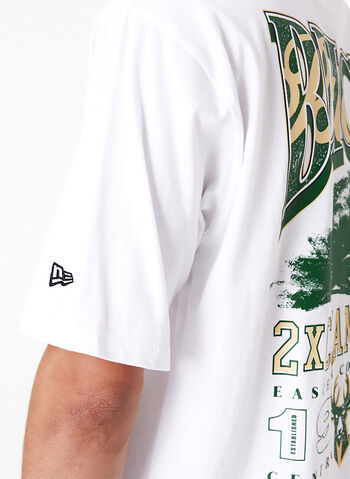 T-SHIRT MILWAUKEE BUCKS NBA CHAMPIONSHIP, WHT, small