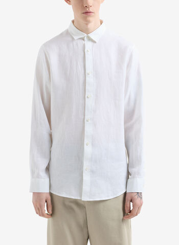 CAMICIA LINO, U0001 WHT, small