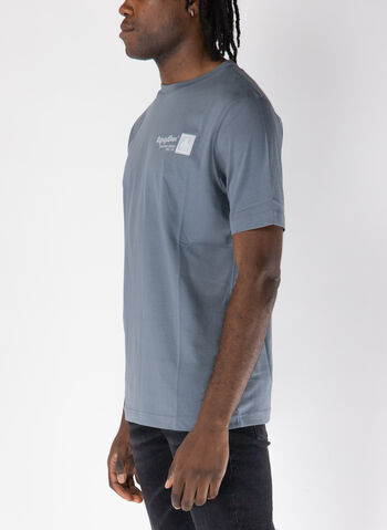 T-SHIRT CON LOGO, G04968 NEW GREY, small