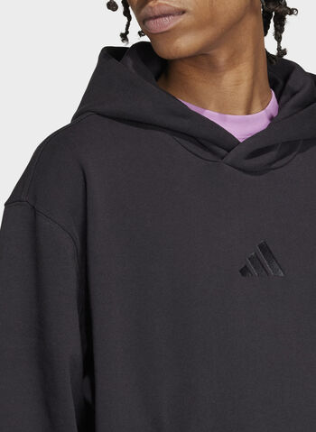FELPA CON CAPPUCCIO ALL SZN FRENCH TERRY, - BLK, small