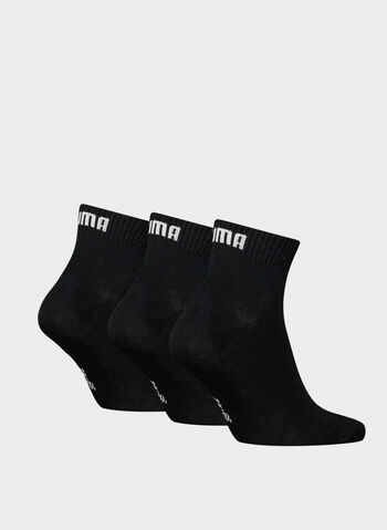 CALZA QUARTER PLAIN 3 PAIA UNISEX, 200 BLK, small
