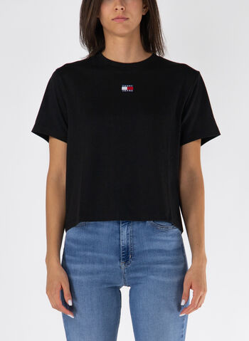 T-SHIRT CROP LOGO, BDS BLK, small
