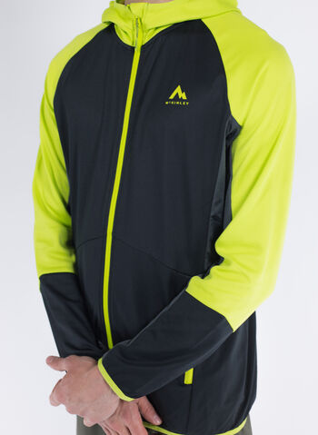 FELPA ROLLIN FULL ZIP, 903 BLKLIME, small