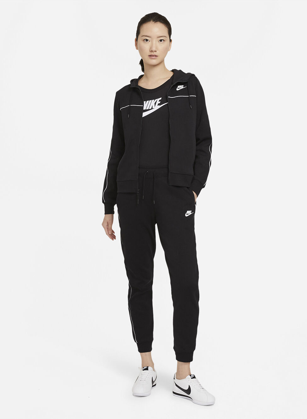 Nike Sportswear Women's Millennium Full-Zip Hoodie - archaeo pink/white  CZ8338-622