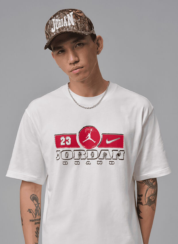 T-SHIRT JORDAN GRAPHIC, 100 WHT, large