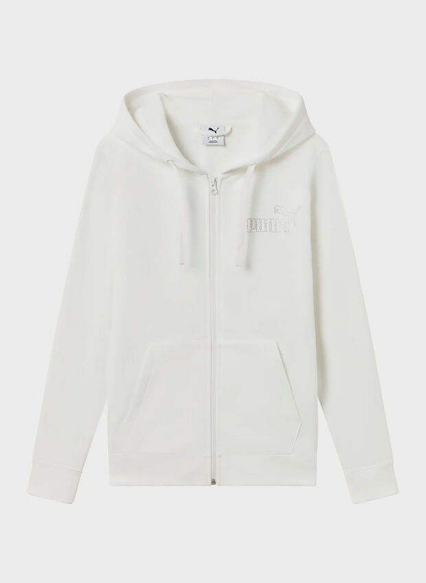 FELPA RHINESTONE LOGO CON STRASS, 02 WHT, large