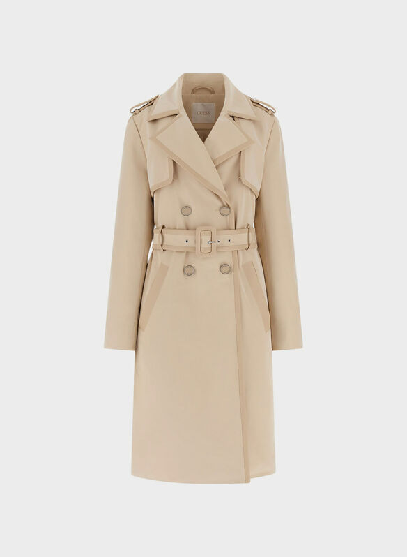 TAILORED TRENCH, G1L7 NOCCIOLA, medium