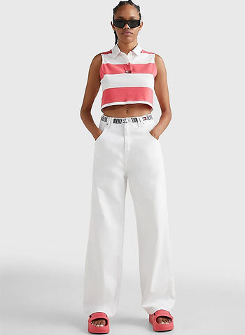 TOP CROP A RIGHE SENZA MANICHE, TJN FUXIAWHT, small