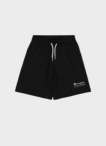 SHORT IN JERSEY CON COULISSE RAGAZZO, KK001 BLK, small