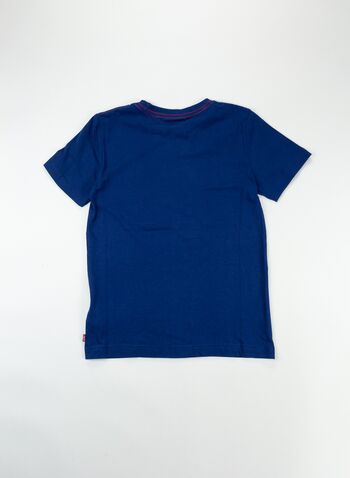 T-SHIRT LOGO GRAPHIC RAGAZZO, U29BLUE, small