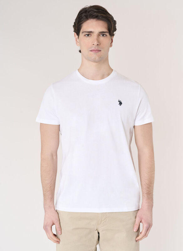T-SHIRT MICK MICRO LOGO, 100 WHT, medium