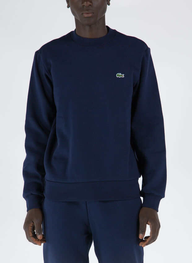 FELPA IN COTONE BIOLOGICO SPAZZOLATO, 166 NVY, large