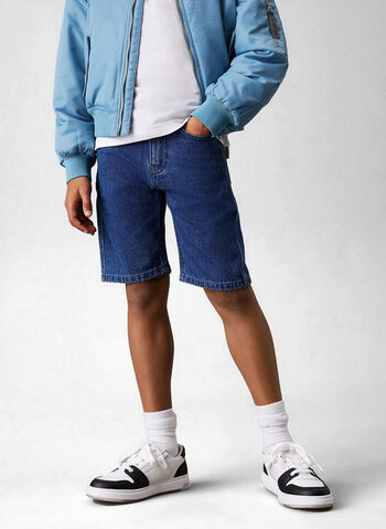 BERMUDA JEANS VIBRANT RELAX RAGAZZO, 1BJ STONE, small