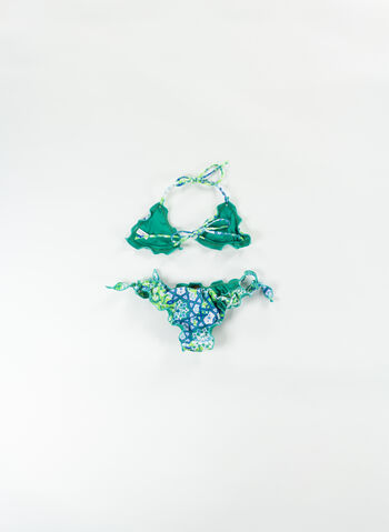 COSTUME BIKINI TRIANGOLO WALLPAPER RAGAZZA, U GREEN, small
