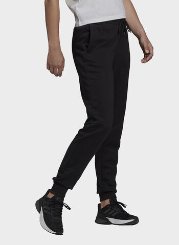 PANTALONE ESSENTIALS FRENCH TERRY LOGO, BLK, small