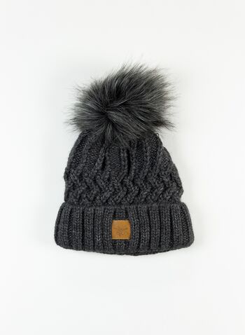 CAPPELLO PON PON, DARK GREY, small