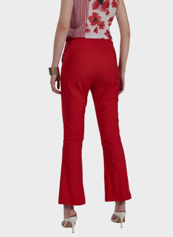 PANTALONE FLARE STRETCH, 0505 RED, small