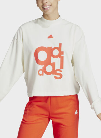 FELPA CREW BRAND LOVE, WHT, small