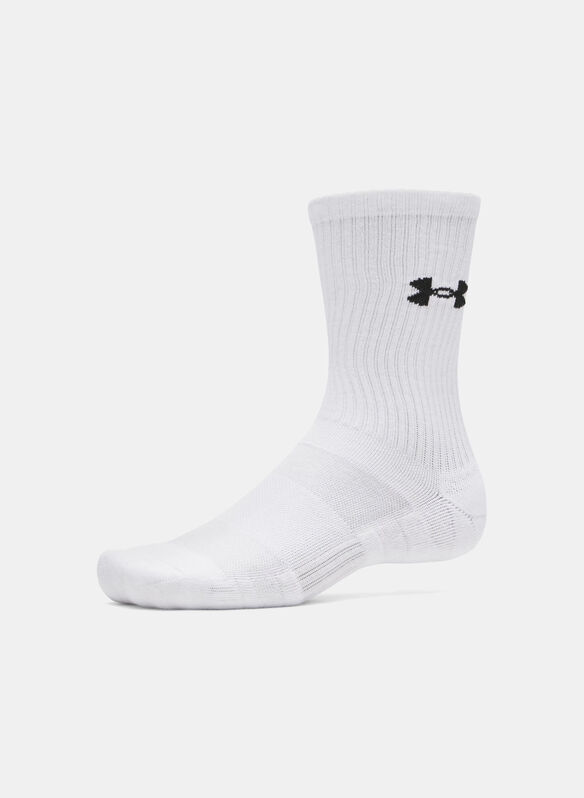 CALZA PERFORMANCE COTTON 3 PAIA, 0100 WHT, medium