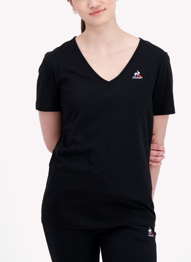 T-SHIRT SHORTSLEEVE ESSENTIAL, BLK, large
