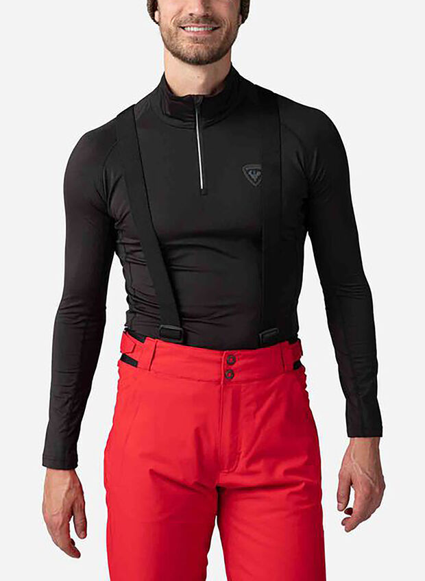 MAGLIA TERMICA 1/2 ZIP, 200 BLK, large