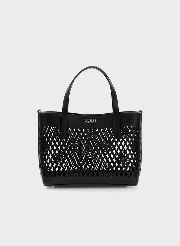 BORSA LETTI MINI TRAFORATA, BLA BLK, medium