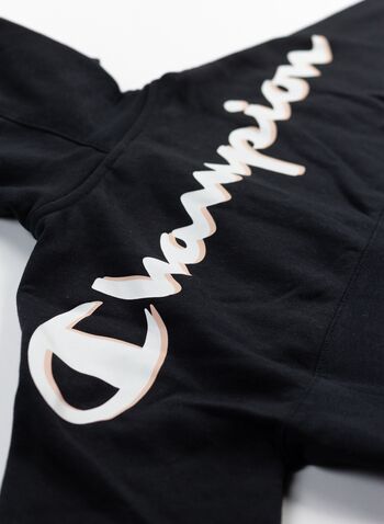 FELPA FULL ZIP CON CAPPUCCIO RAGAZZA, KK001BLK, small