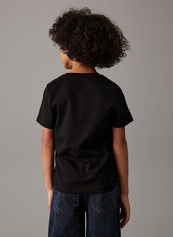 T-SHIRT LOGO FRONTALE RAGAZZO, BEH BLK, small