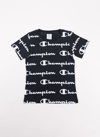 T-SHIRT ALL OVER RAGAZZA, KL001BLK, small