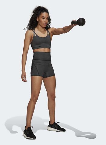 SHORT YOGA STUDIO LUXE FIRE SUPER-HIGH-WAISTED, BLK, small