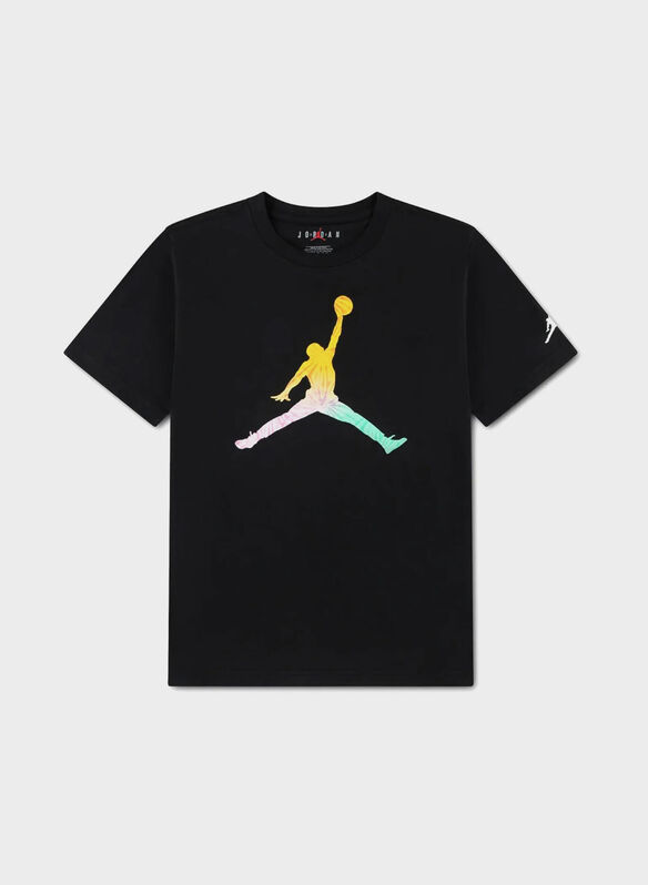 T-SHIRT JORDAN TIE DYE RAGAZZO, 023 BLK, medium