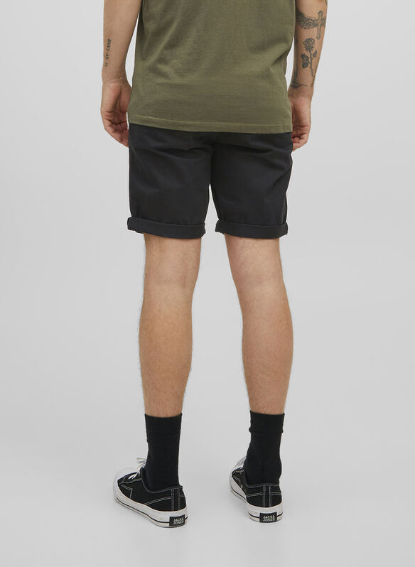 BERMUDA BOWIE CHINO STRETCH, BLACK, medium