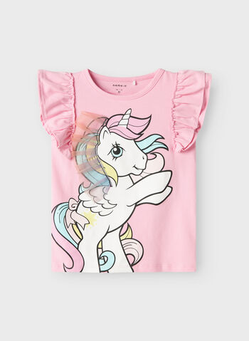 T-SHIRT STAMPA UNICORNO BAMBINA, PINK FROSTING, small