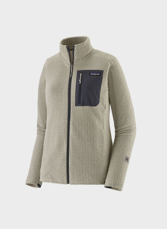 PILE R1 AIR FULL ZIP, PANNA, medium